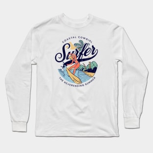 Coastal Cowgirl Surfer Long Sleeve T-Shirt